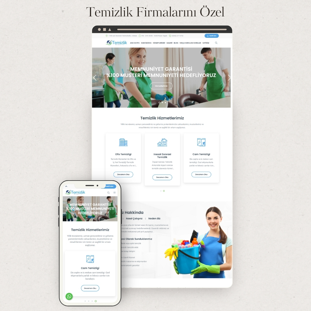 Temizlik Pro — Profesyonel Temizlik Teması