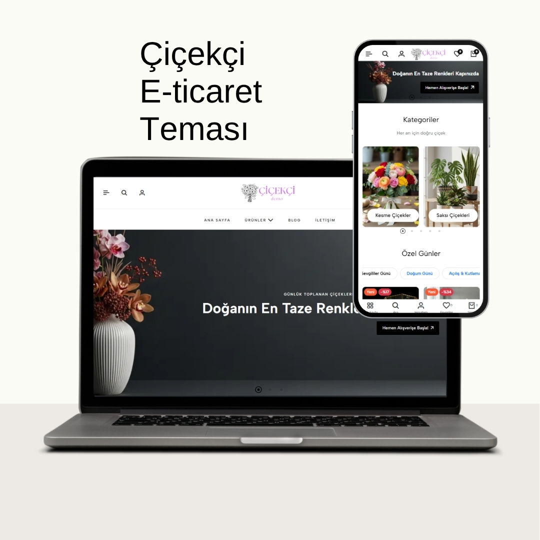 Çiçekçi E-Ticaret Teması