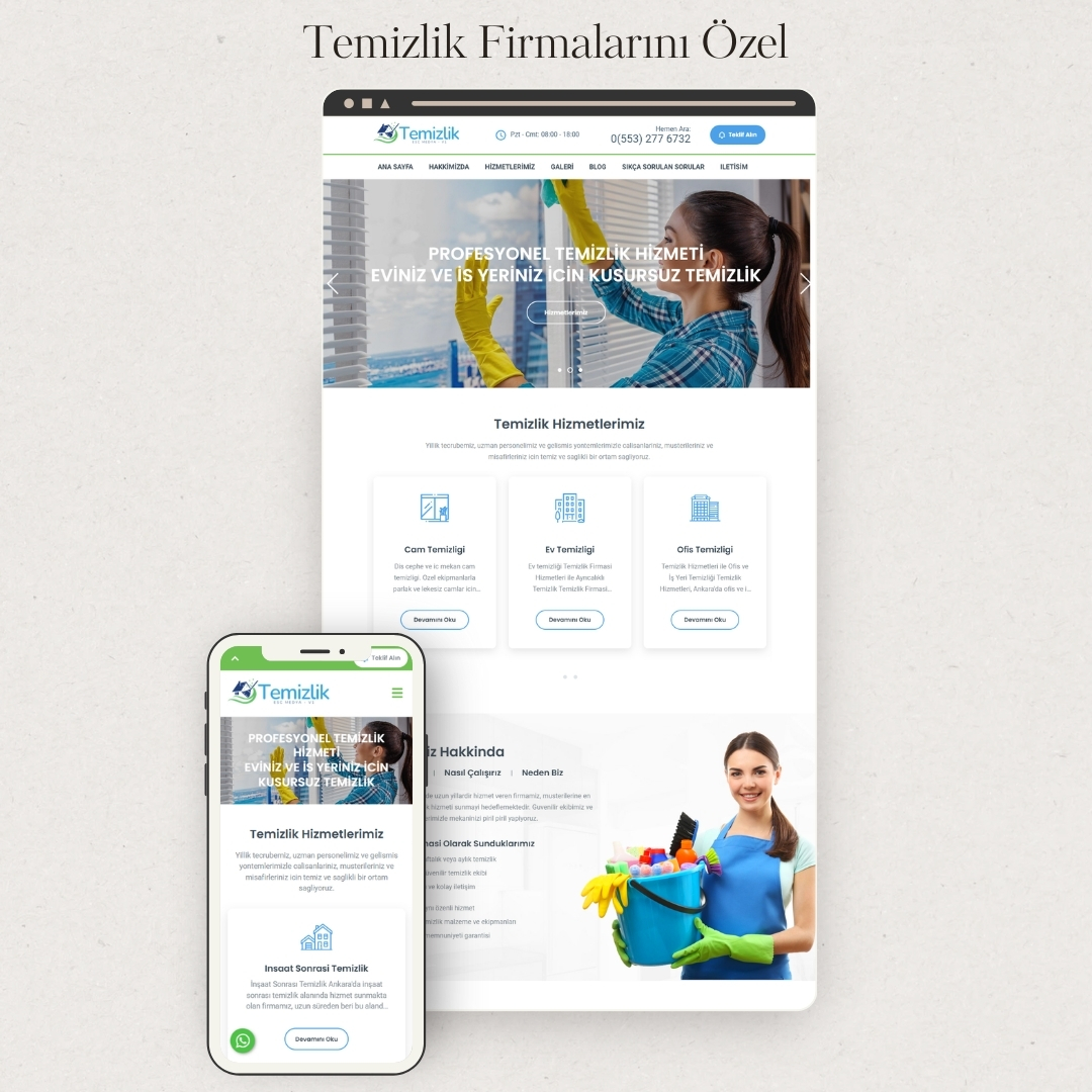 Temizlik Elite — Modern Temizlik Teması