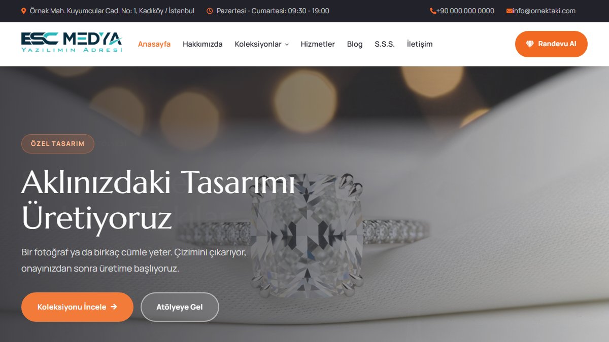 Takı Atölyesi - SEO Odaklı Takı ve Mücevher Teması